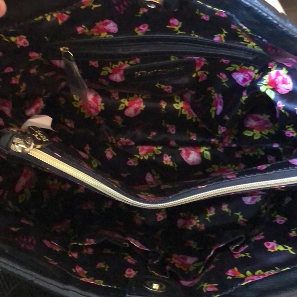 Betsey Johnson shoulder purse large black - Picture 9 of 13